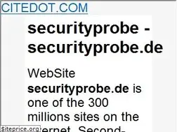 Sites similar to securityprobe.de.citedot.com