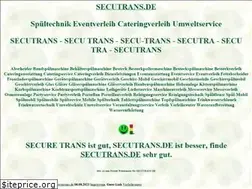 Sites similar to secutrans.de