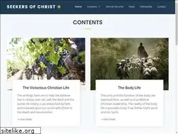 Sites similar to seekersofchrist.org