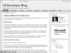 Sites similar to seesharpdeveloper.blogspot.com
