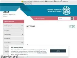 Sites similar to seg.es.gov.br
