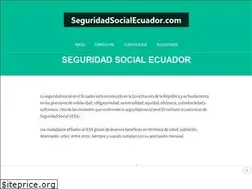 Sites similar to seguridadsocialecuador.com
