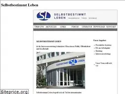 Sites similar to selbstbestimmt-leben.net
