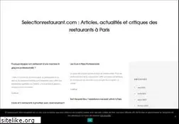 Sites similar to selectionrestaurant.com