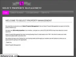Sites similar to selectpropertymanagementbg.com