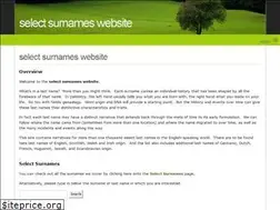 Sites similar to selectsurnames2.com