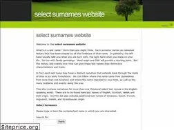 Sites similar to selectsurnames4.com