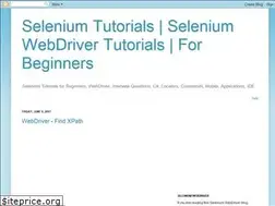 Sites similar to selenium-tutorial.blogspot.in