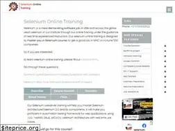Sites similar to seleniumonlinetraining.in