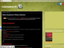 Sites similar to seleniumworks.blogspot.com
