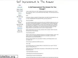 Sites similar to self-improvement-is-the-answer.com