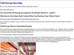 Sites similar to selfstorageinvesting.com
