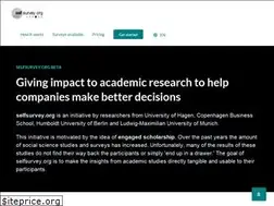 Sites similar to selfsurvey.org