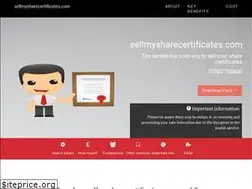 Sites similar to sellmysharecertificates.com