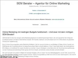 Sites similar to sem-berater.com