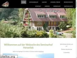 Sites similar to seminarhof-hensellek.de