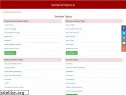 Sites similar to seminartopics.in