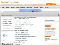 Sites similar to seminartopics.info