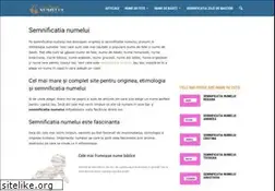 Sites similar to semnificatia-numelui.net