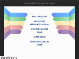Sites similar to senatorbertinotarrant.com