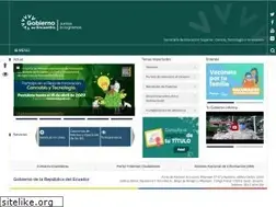Sites similar to senescyt.gob.ec