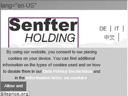 Sites similar to senfter-holding.com