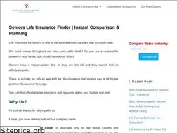 Sites similar to seniorslifeinsurancefinder.com