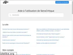 Sites similar to senscritique.eu.helpdocs.com