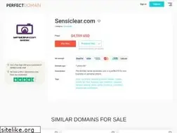 Sites similar to sensiclear.com