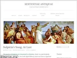 Sites similar to sententiaeantiquae.com