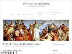 Sites similar to sententiaeantiquae.wordpress.com