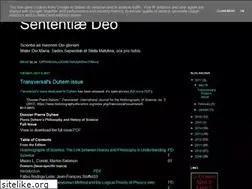 Sites similar to sententiaedeo.blogspot.com