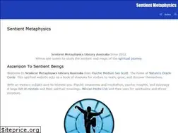 Sites similar to sentientmetaphysics.com