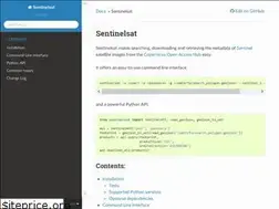 Sites similar to sentinelsat.readthedocs.io