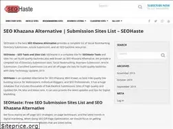 Sites similar to seohaste.com