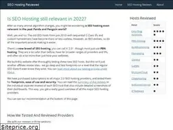 Sites similar to seohostingreviewed.com