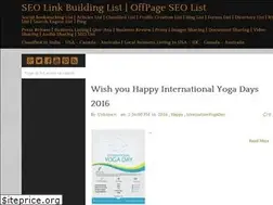 Sites similar to seolinkbuildinglist.blogspot.com