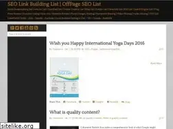 Sites similar to seolinkbuildinglist.blogspot.in