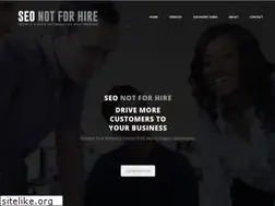 Sites similar to seonotforhire.com