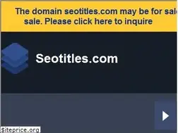 Sites similar to seotitles.com