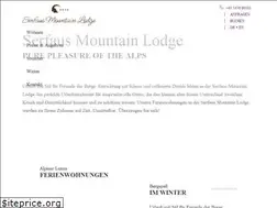 Sites similar to serfausmountainlodge.com