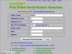 Sites similar to serialnumbergenerator.org