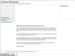 Sites similar to seriousdiscounts.com