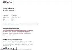 Sites similar to sermon-online.de