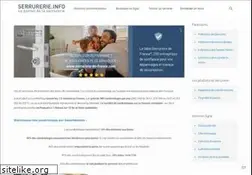 Sites similar to serrurerie.info