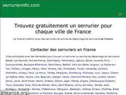Sites similar to serrurierinfo.com