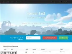 Sites similar to serverlist.net