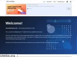 Sites similar to serveroperations.net