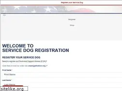 Sites similar to servicedogregistration.org