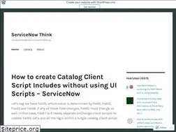 Sites similar to servicenowthink.wordpress.com
